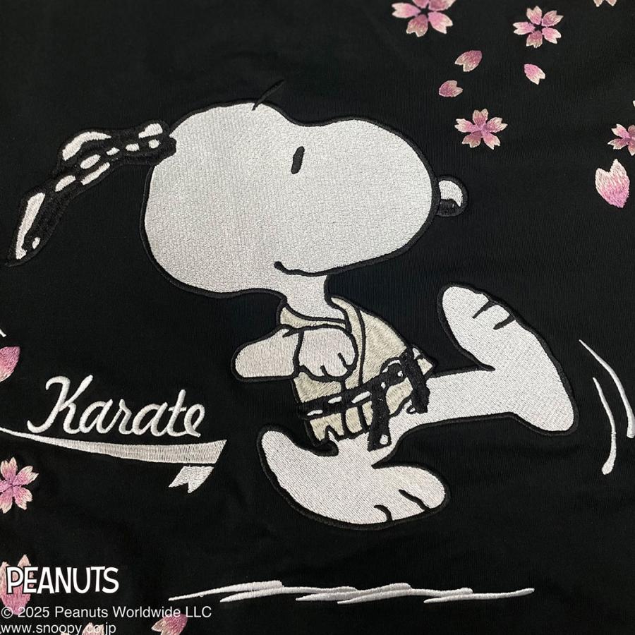 絡繰魂 スヌーピー SNOOPY カラテ Tシャツ 半袖Tシャツ 刺繍 252075