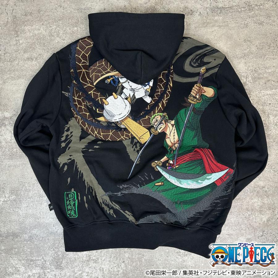 絡繰魂 粋 ワンピース ONEPIECE コラボ ゾロvs カク 決戦ZIP UP