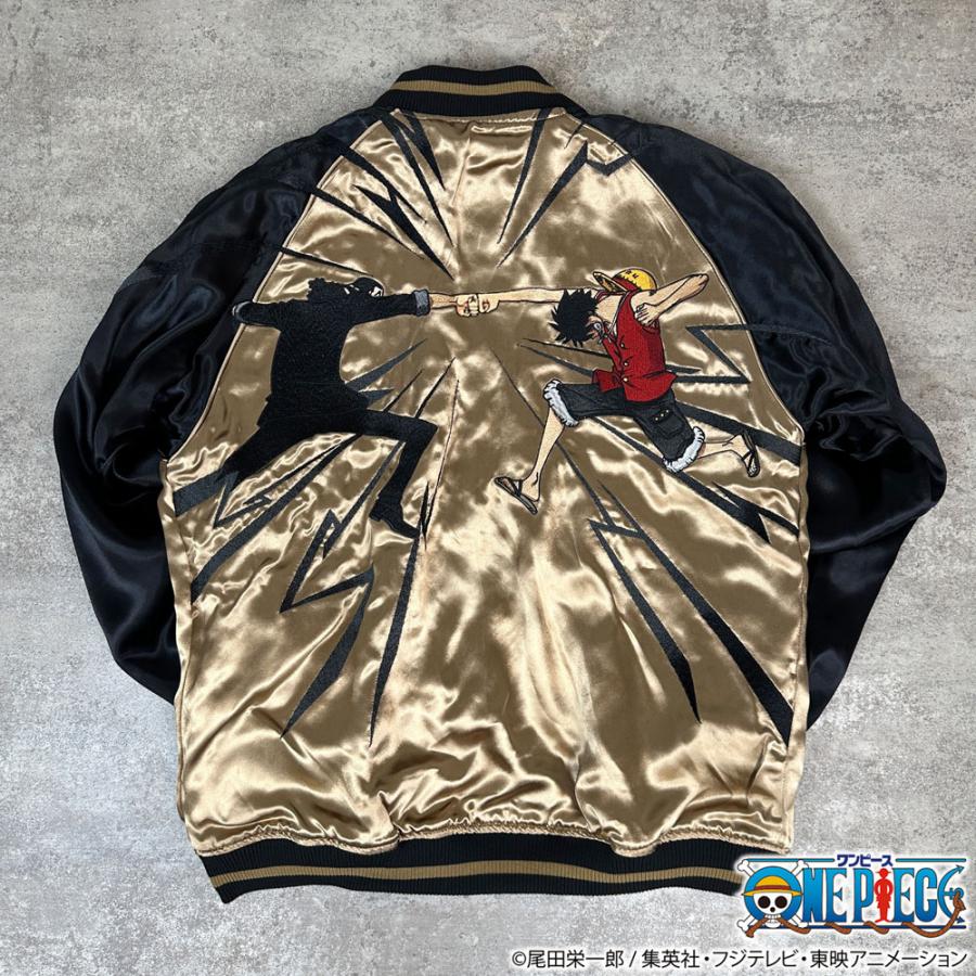 絡繰魂 粋 ワンピース ONEPIECE コラボ スカジャン ルフィvs ルッチ