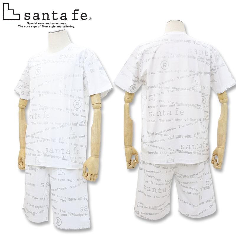 サンタフェ 総柄 半袖Tシャツ ショートパンツ セットアップ 259-83801