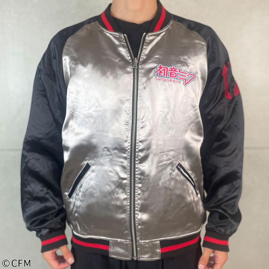 初音ミク リバーシブル 刺繍スカジャン 絡繰魂 × 初音ミク 【初音ミク】爆音リバーシブルスカジャン 261001