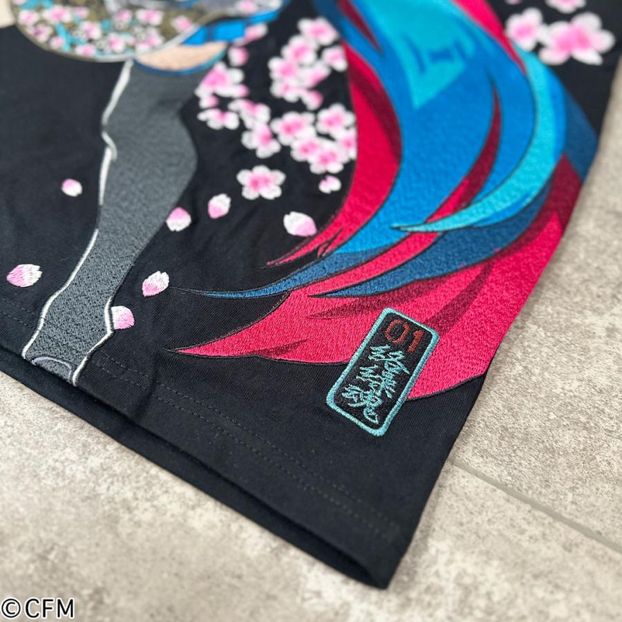 みく 絡繰魂 × 初音ミク 【初音ミク】 桜満開 TEE Tシャツ 半袖 M L XL XXL