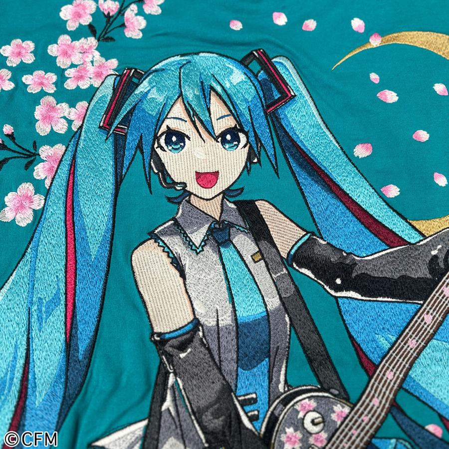 絡繰魂 × 初音ミク 【初音ミク】 桜満開 TEE Tシャツ 半袖 M L XL XXL