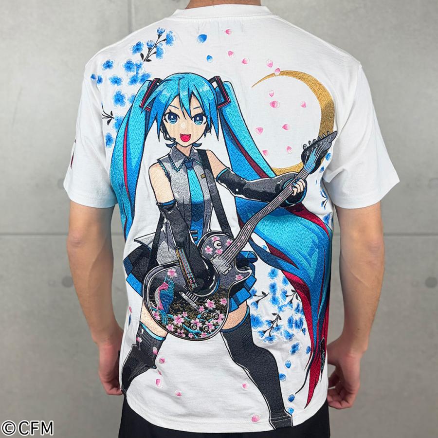 絡繰魂 × 初音ミク 【初音ミク】 桜満開 TEE Tシャツ 半袖 M L XL XXL