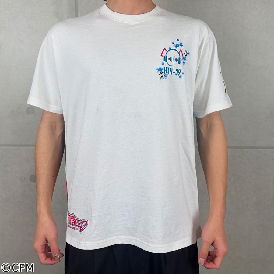 絡繰魂 × 初音ミク 【初音ミク】 桜満開 TEE Tシャツ 半袖 M L XL XXL