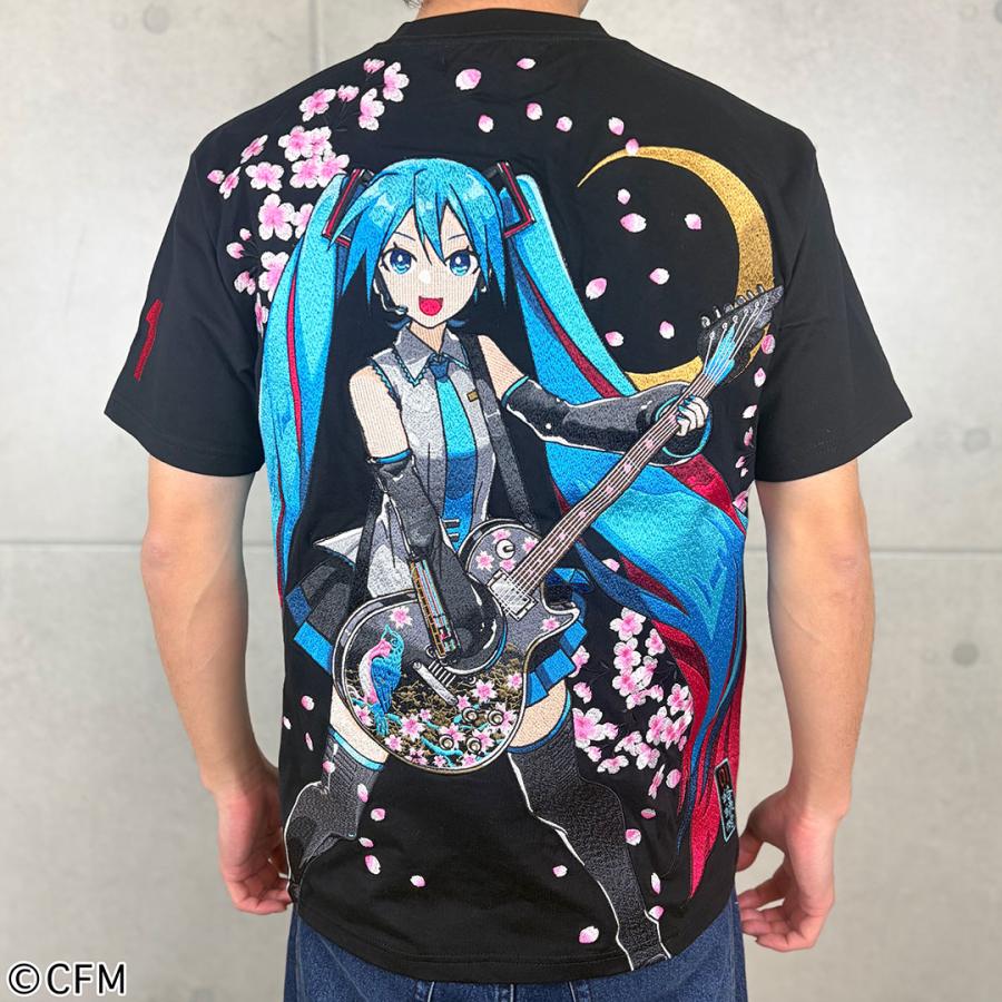 絡繰魂 × 初音ミク 【初音ミク】 桜満開 TEE Tシャツ 半袖 M L XL XXL