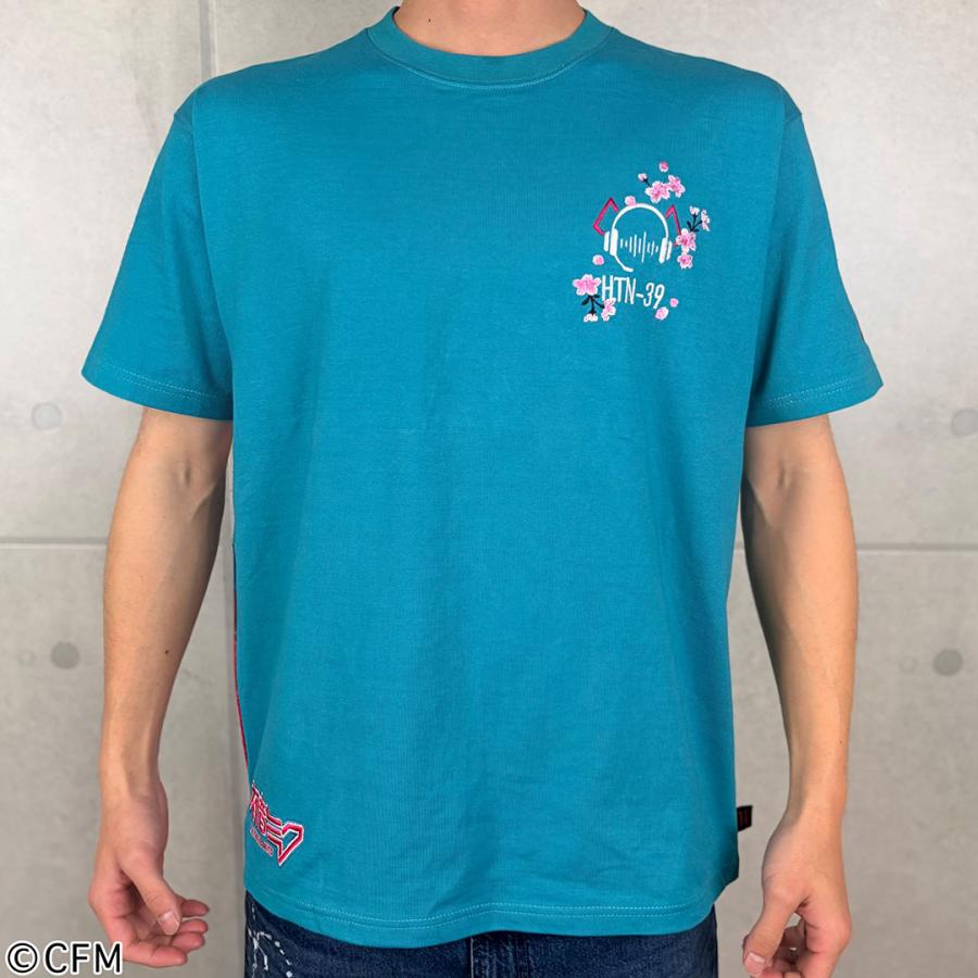 絡繰魂 × 初音ミク 【初音ミク】 桜満開 TEE Tシャツ 半袖 M L XL XXL