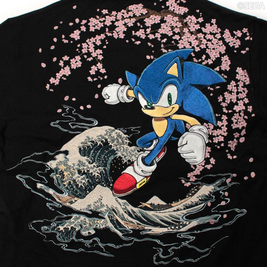 絡繰魂 × ソニック コラボ Tシャツ TEE 半袖 ソニック・ザ・ヘッジ
