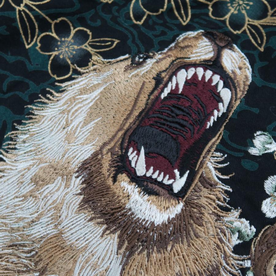 絡繰魂 粋 ライオン刺繍長袖Tシャツ 黒/金 XLサイズ 284022-20 絡繰魂 粋 ライオン刺繍長袖Tシャツ 黒/金 XLサイズ 284022-20