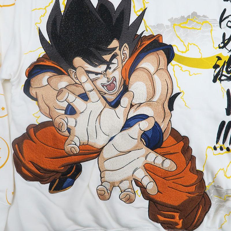 絡繰魂 ドラゴンボールコラボ 孫悟空 刺しゅう ジップアップパーカー