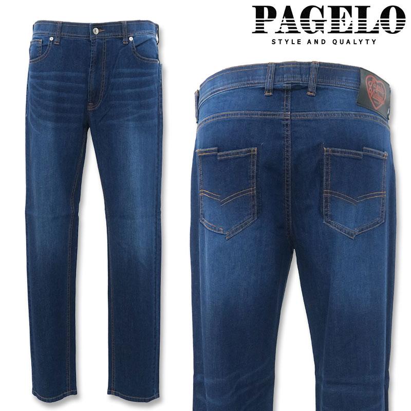 パジェロ ストレッチデニムパンツ 31-5302-07 PAGELO インディゴ 49 82 