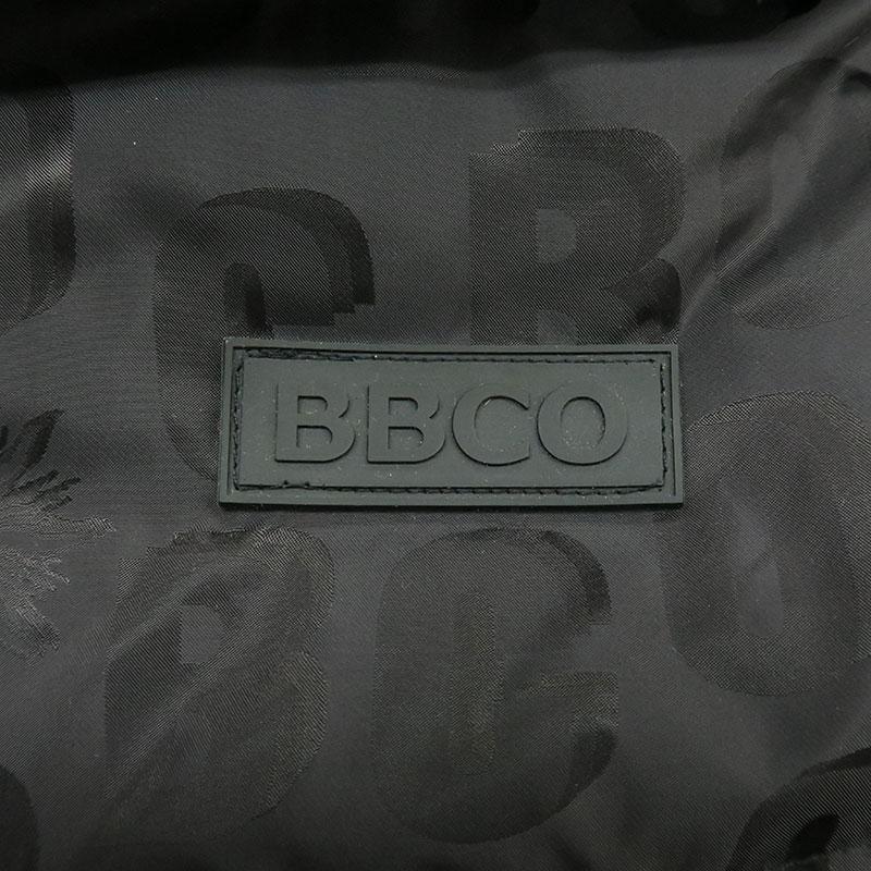 ビビコ ロングダウンジャケット ダウンコート 35-3111-01-05 BBCO 48 50 黒 05 BLACK メンズ ロゴ 地模様の画像