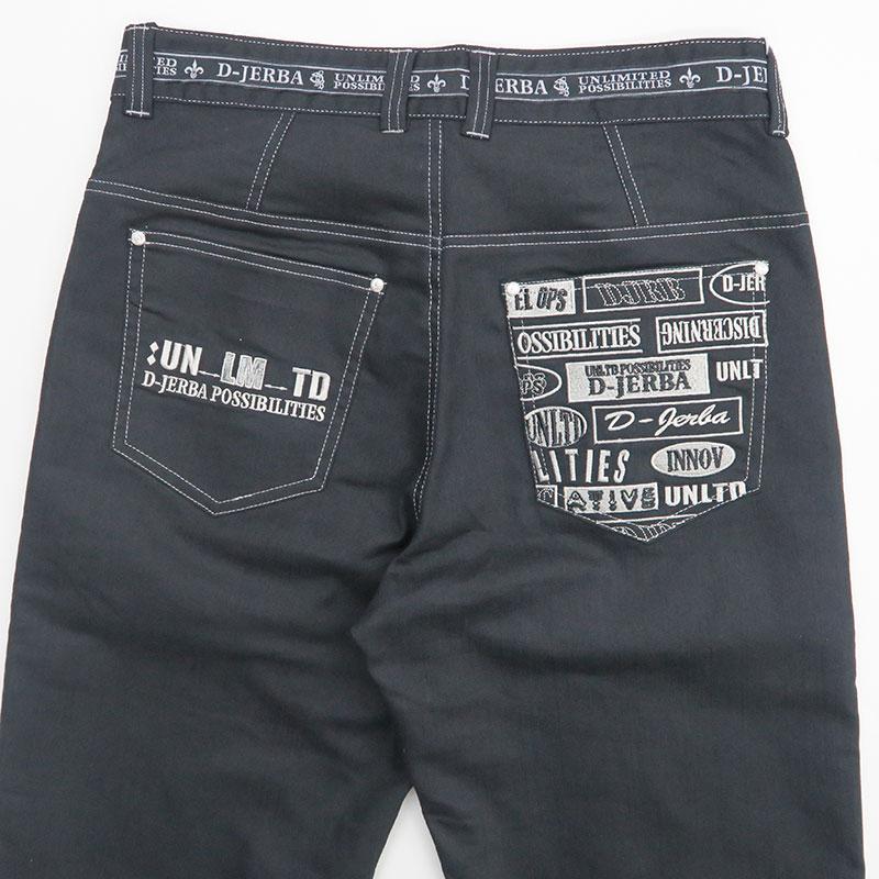 ＼25％OFF／ジェルバ  1タック カジュアルパンツ 刺繍 391017 ライトグレー 12 ブラック 15 ネイビー 99  JERBA 79 82 85 88 91 95 100 ジーパン ジーンズ |  | 14