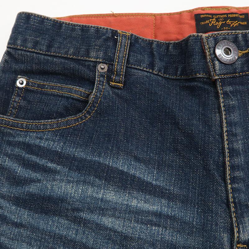 Flag staff（フラッグスタッフ） スヌーピー刺繍5ポケットジーンズ