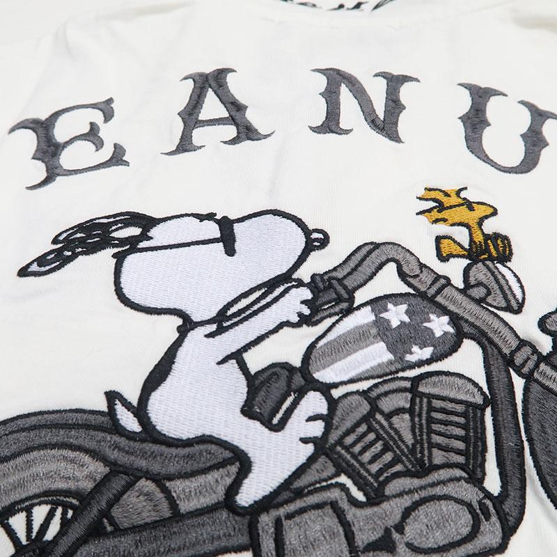 Flag staff（フラッグスタッフ） スヌーピー刺繍 半袖ポロシャツ M L