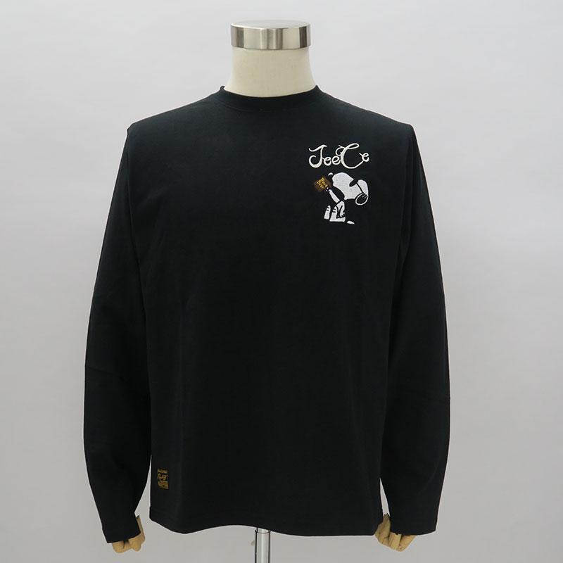 Flag staff（フラッグスタッフ） スヌーピー 刺繍 長袖 Tシャツ SNOOPY