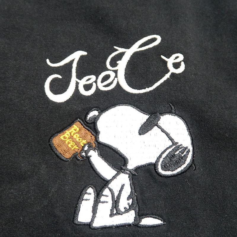 Flag staff（フラッグスタッフ） スヌーピー 刺繍 長袖 Tシャツ SNOOPY