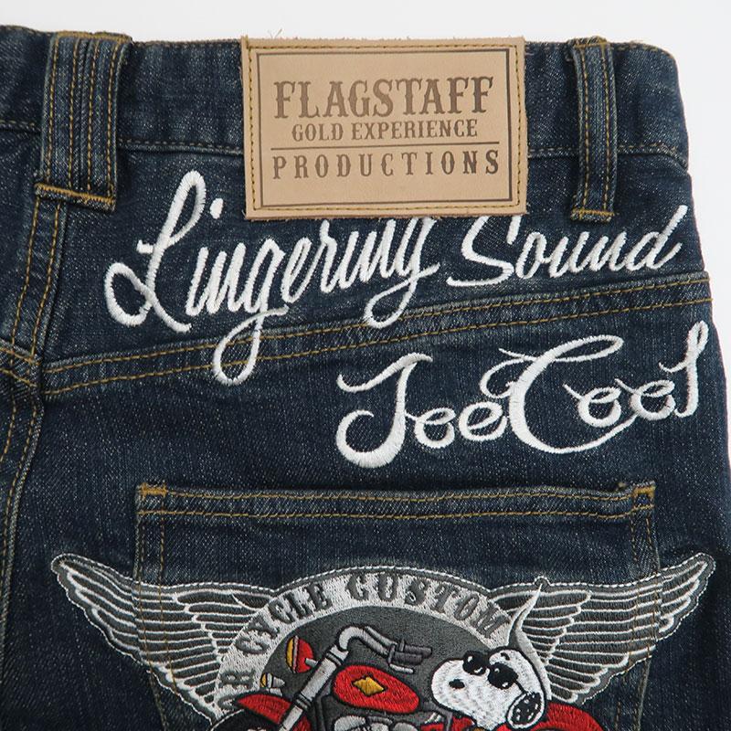 Flag staff（フラッグスタッフ） スヌーピー 5ポケット デニムジーンズ