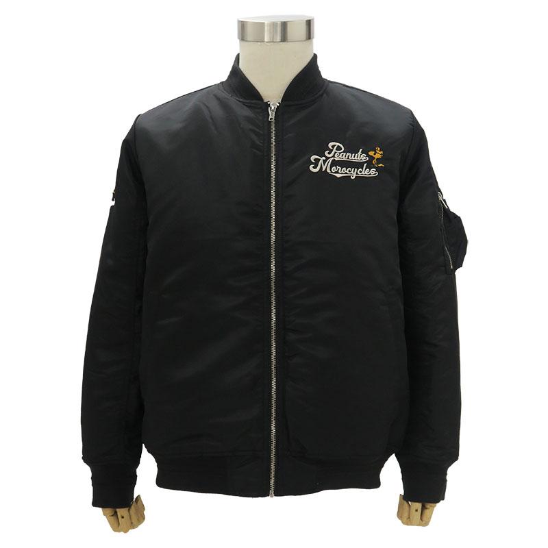 Flag staff（フラッグスタッフ） スヌーピー MA-1 M L XL XXL刺繍 黒