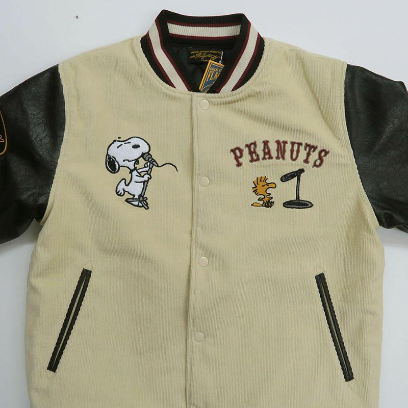 ち*む様 ［美品］フラッグスタッフ × スヌーピー コラボ スタジャン 刺繍 ブ Flag staff（フラッグスタッフ） スヌーピー スタジャン M L XL XXL