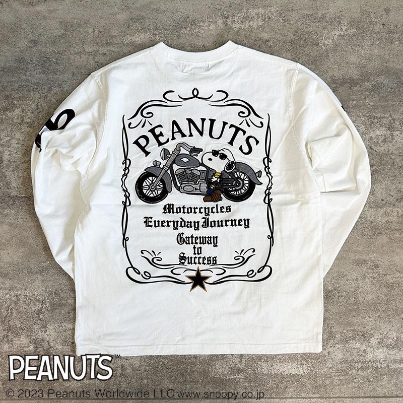 Flag staff（フラッグスタッフ） スヌーピー刺繍 長袖Tシャツ L XL XXL