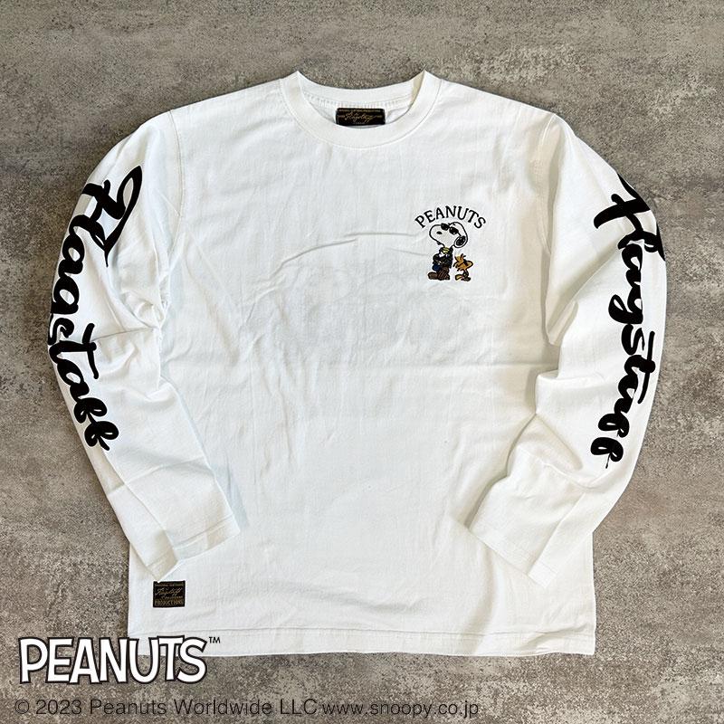 Flag staff（フラッグスタッフ） スヌーピー刺繍 長袖Tシャツ L XL XXL