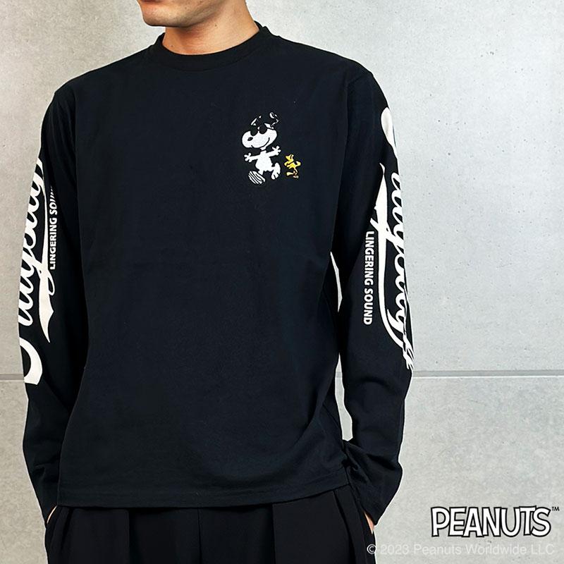 Flag staff（フラッグスタッフ） スヌーピー刺繍 長袖Tシャツ 441056