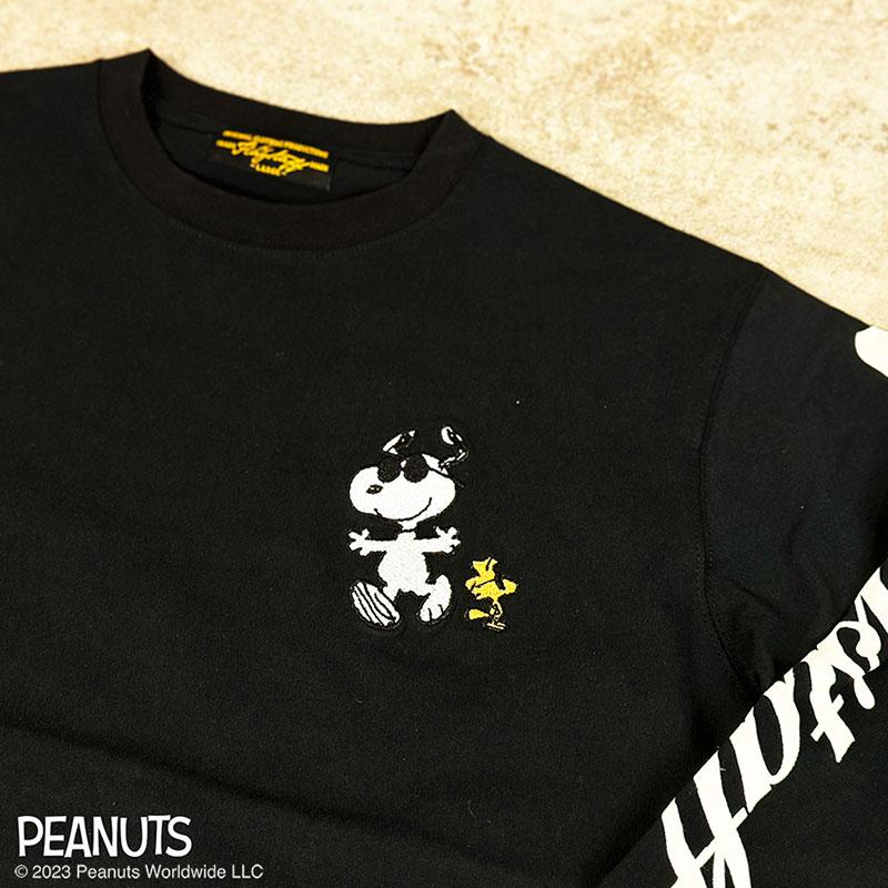Flag staff（フラッグスタッフ） スヌーピー刺繍 長袖Tシャツ 441056