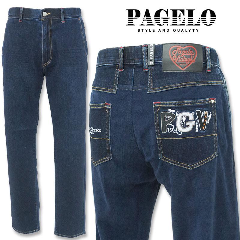 パジェロ ストレッチデニムパンツ 45-5302-07 PAGELO インディゴ