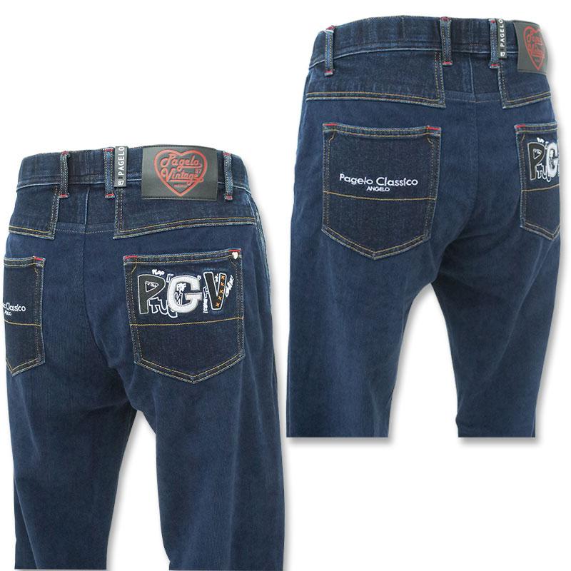 パジェロ ストレッチデニムパンツ 45-5302-07 PAGELO インディゴ