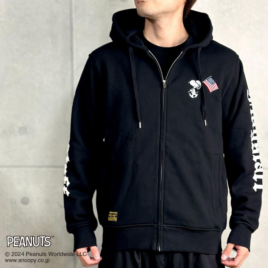 スヌーピー×フラッグスタッフ 裏毛スウェットパーカー Flagstaff