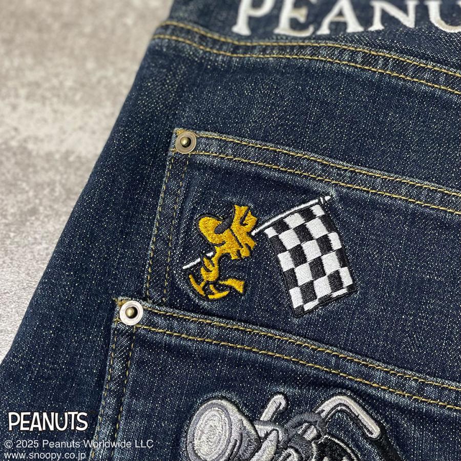 極美品✨希少40 FLAGSTAFF×SNOOPY バイカー 刺繍 デニム Flag staff 