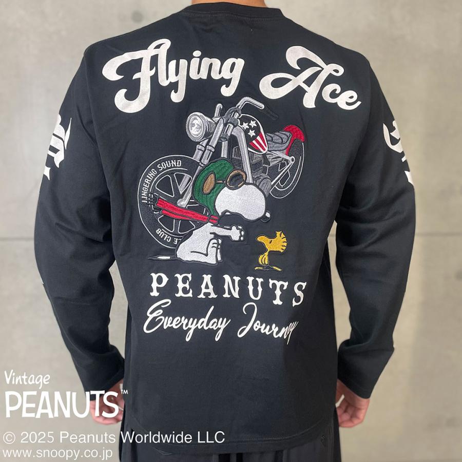 Flag staff（フラッグスタッフ） SNOOPY×Flag Staff PEANUTS BIKER TEE