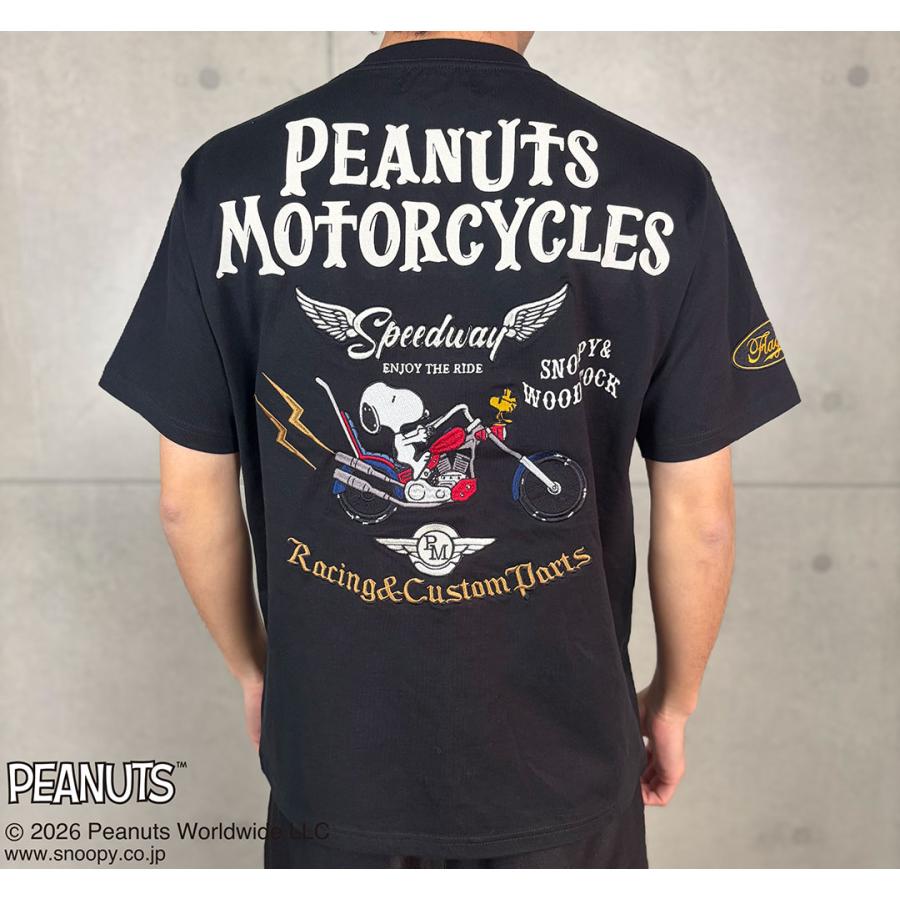 Flag staff（フラッグスタッフ） SNOOPY×Flag Staff PEANUTS BIKER TEE