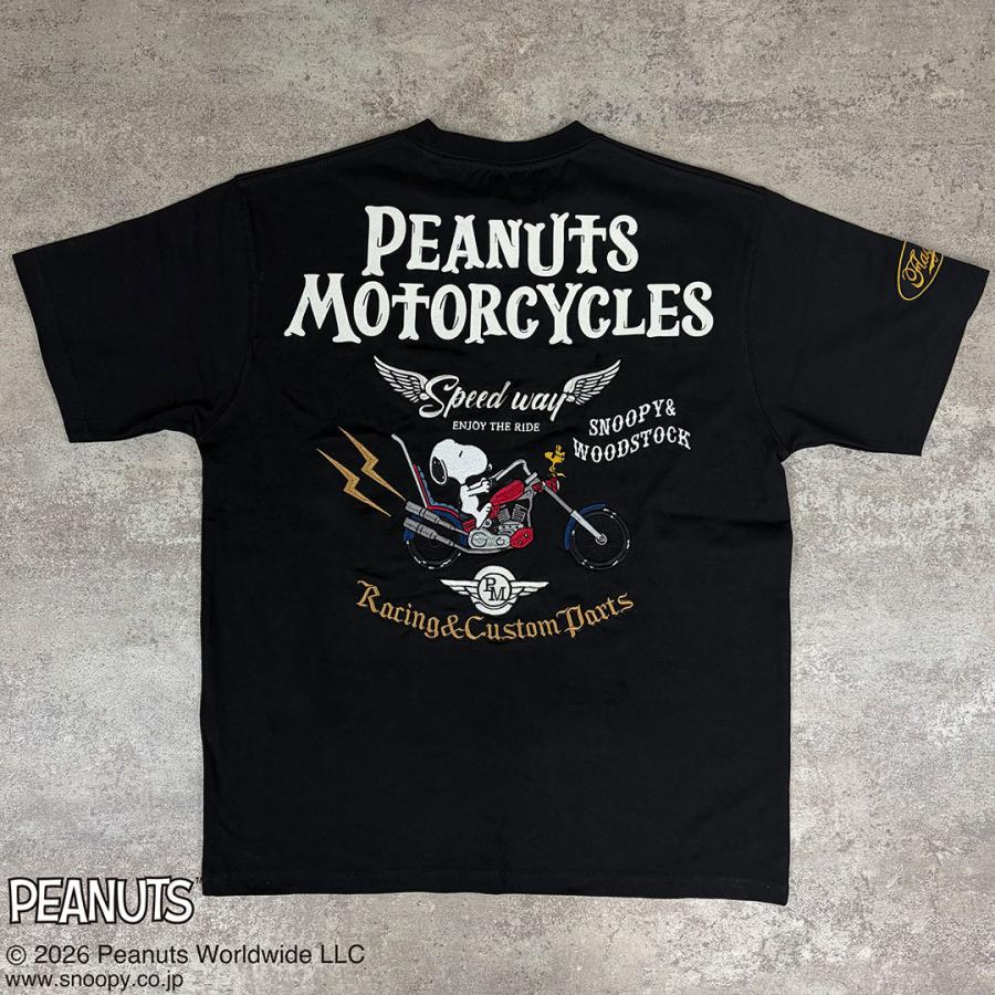 Flag staff（フラッグスタッフ） SNOOPY×Flag Staff PEANUTS BIKER TEE