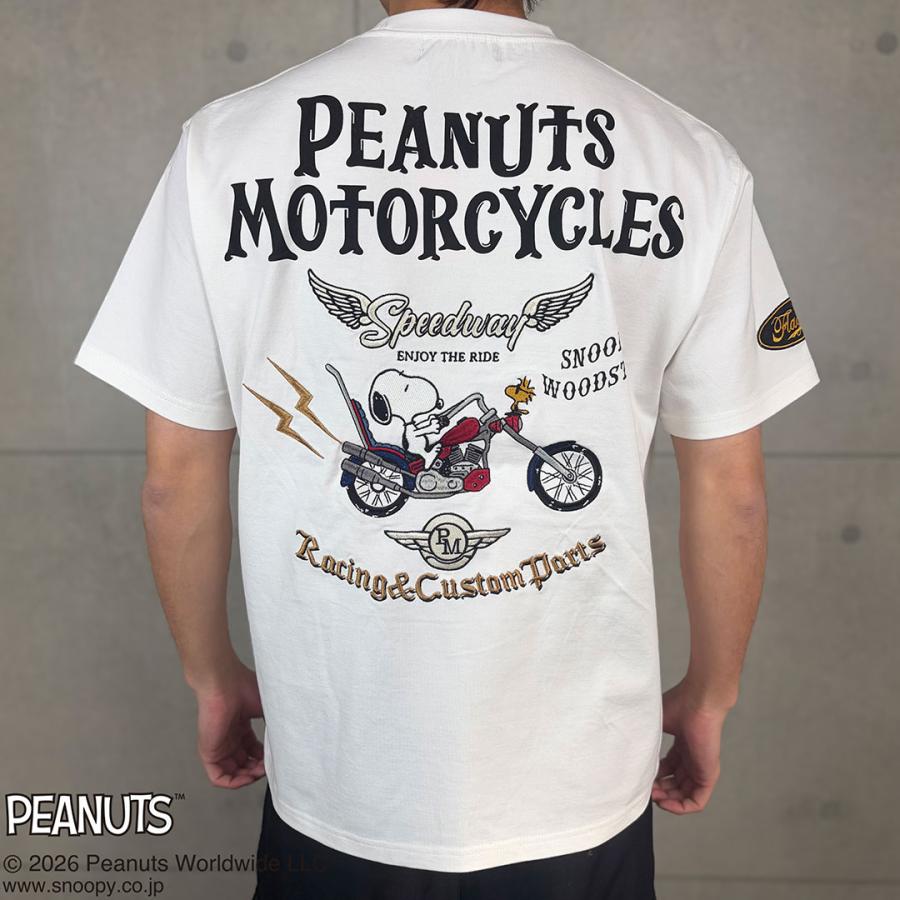Flag staff（フラッグスタッフ） SNOOPY×Flag Staff PEANUTS BIKER TEE