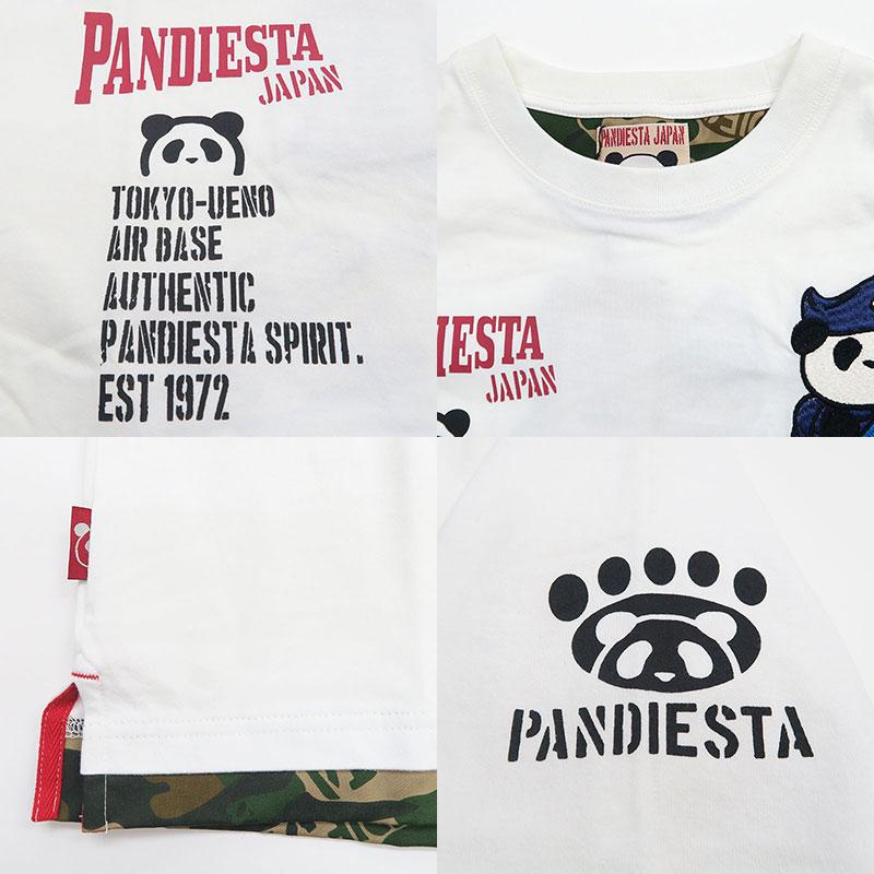 PANDIESTA（パンディエスタ） 半袖Tシャツ523857 白 000 黒 012 L XL