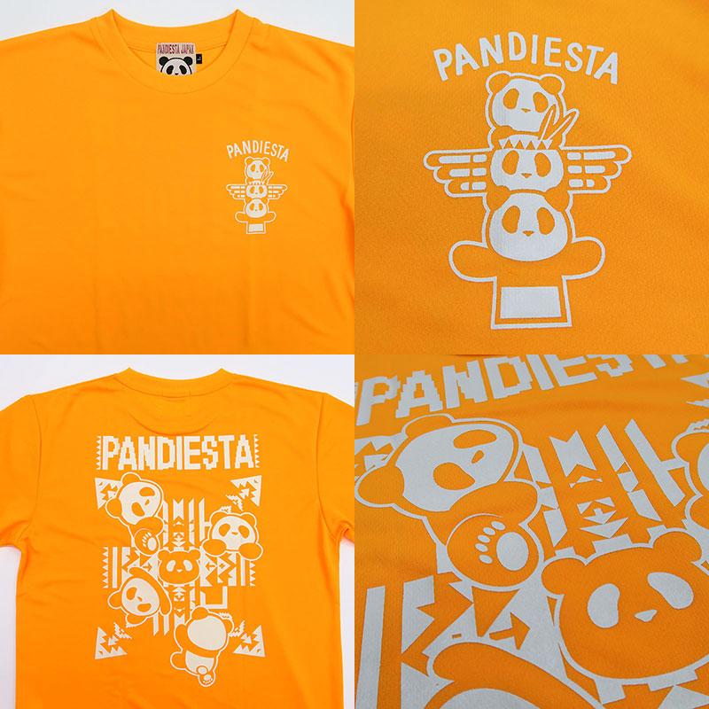 パンディエスタ 半袖Tシャツ 523876 グレー 011 黒 012 オレンジ 029 カーキ 052 L XL XXL  プリント パンダ  PANDIESTA 吸汗速乾 ドライメッシュ｜wanwan｜17