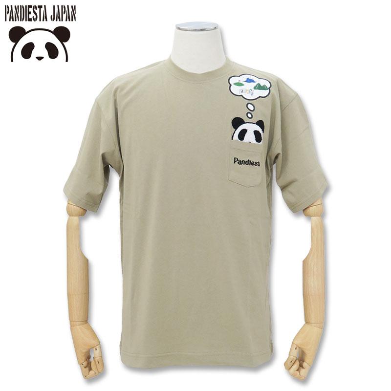 PANDIESTA（パンディエスタ） ホビーパンダ 刺しゅう入り 半袖Tシャツ