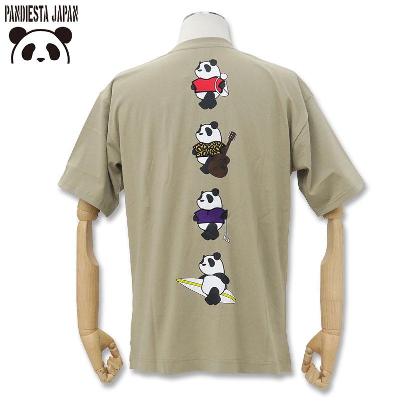 PANDIESTA（パンディエスタ） ホビーパンダ 刺しゅう入り 半袖Tシャツ