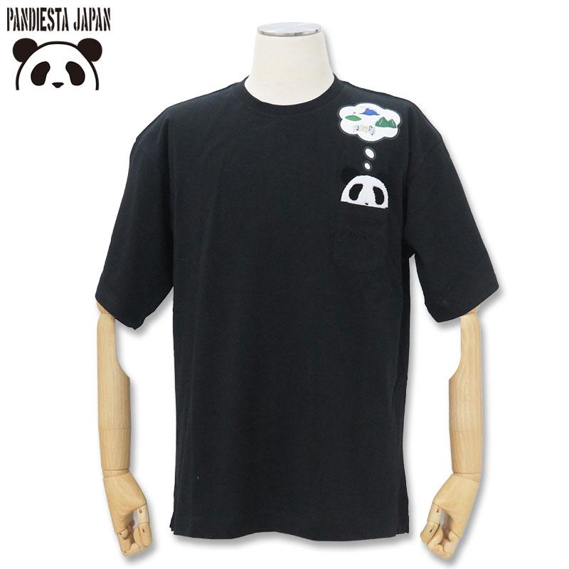 PANDIESTA（パンディエスタ） ホビーパンダ 刺しゅう入り 半袖Tシャツ