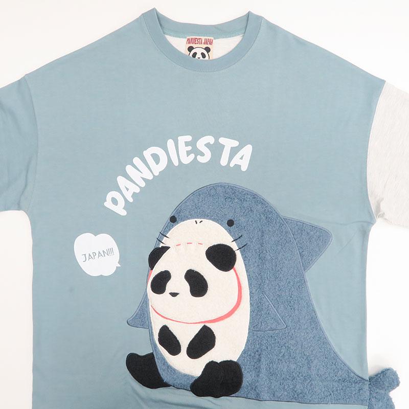 PANDIESTA（パンディエスタ） サメパンダ しっぽ付き 半袖Tシャツ 554750 L XL PANDIESTA JAPAN メンズ ...