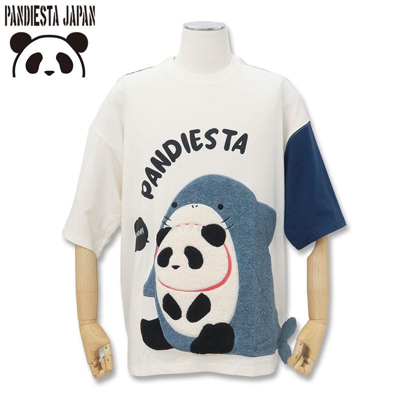 PANDIESTA（パンディエスタ） サメパンダ しっぽ付き 半袖Tシャツ