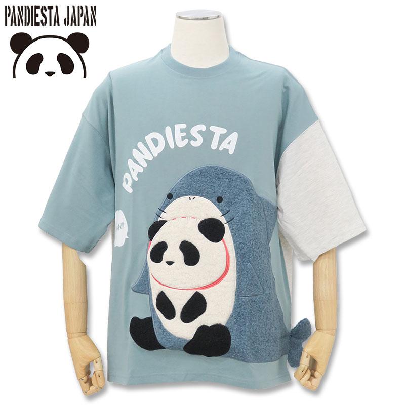 PANDIESTA（パンディエスタ） サメパンダ しっぽ付き 半袖Tシャツ 