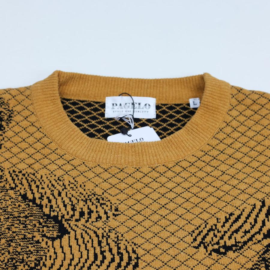 パジェロ PAGELO クマ デザイン クルーネック ニット M L LLサイズ 56