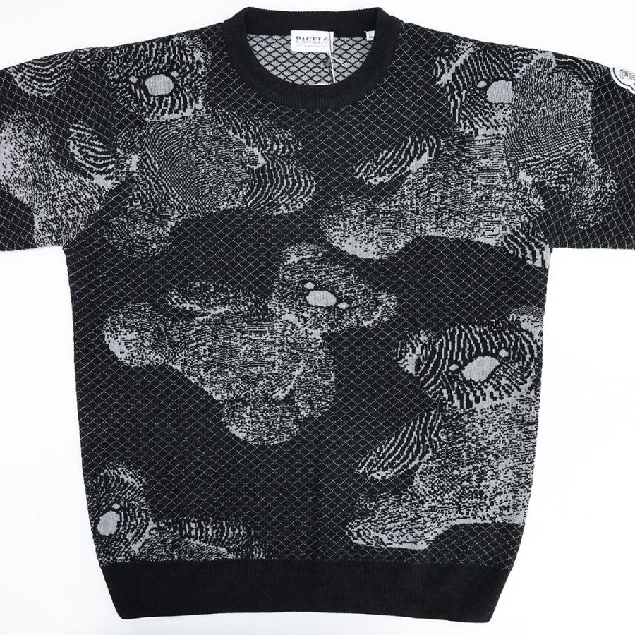 パジェロ PAGELO クマ デザイン クルーネック ニット M L LLサイズ 56