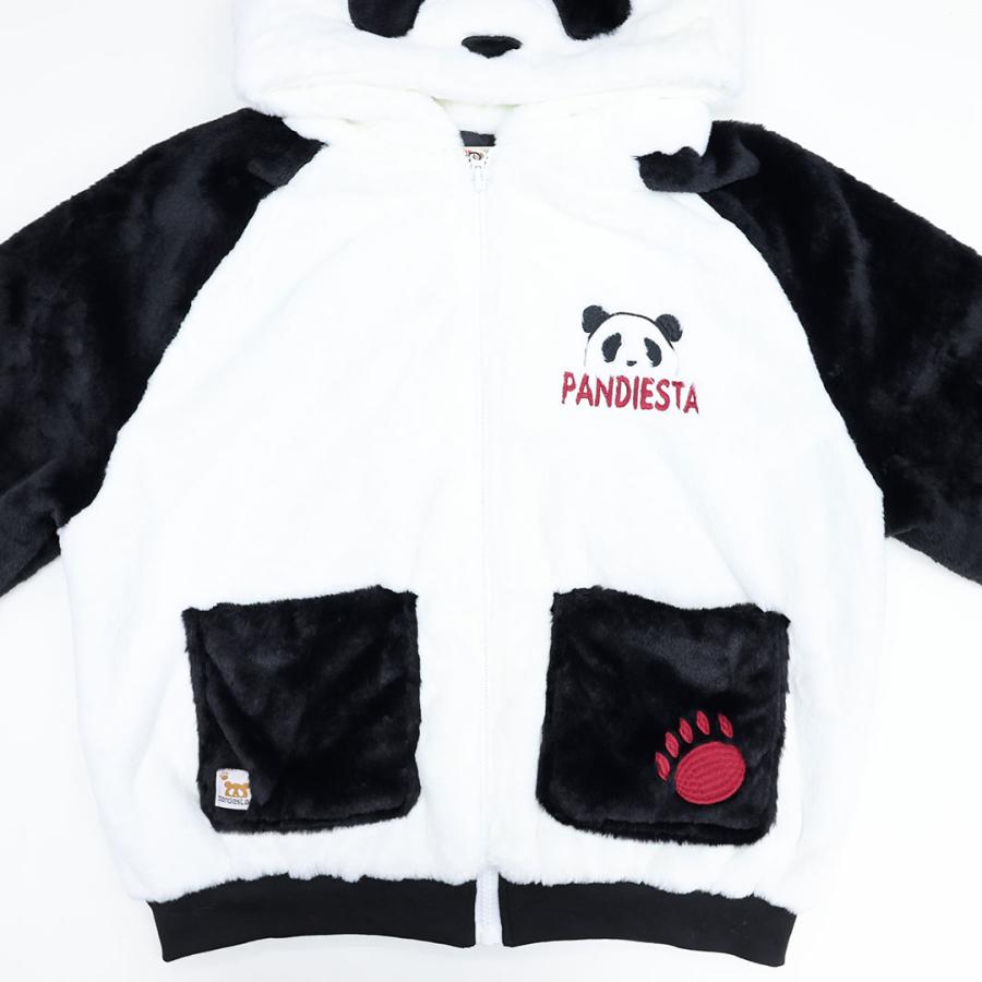 PANDIESTA（パンディエスタ） ラグラン切替フェイクファーパーカー L
