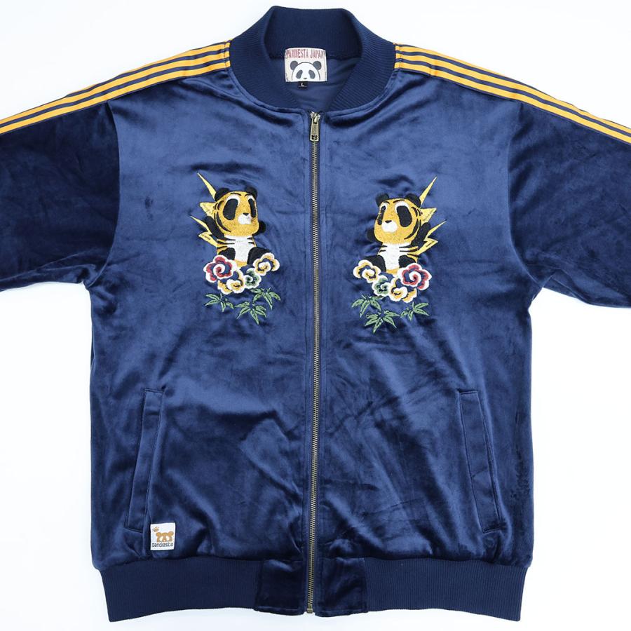 パンディエスタ タイガーパンダ ベロア ジャージ M L XL ブラック ネイビー ベージュ PANDIESTA JAPAN 595206 25AW_10