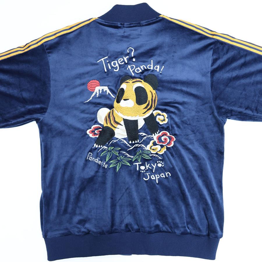 パンディエスタ タイガーパンダ ベロア ジャージ M L XL ブラック ネイビー ベージュ PANDIESTA JAPAN 595206 25AW_12