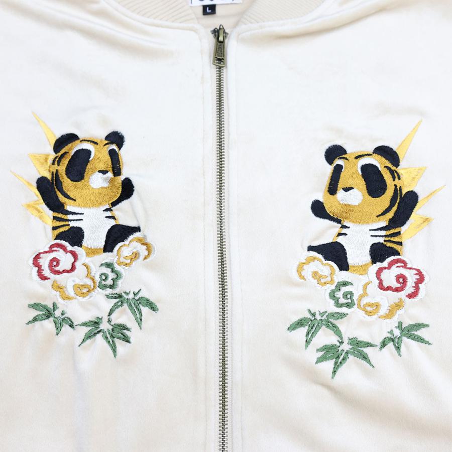 パンディエスタ タイガーパンダ ベロア ジャージ M L XL ブラック ネイビー ベージュ PANDIESTA JAPAN 595206 25AW_14